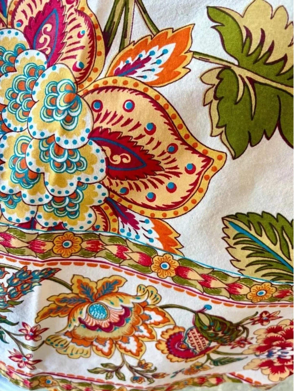 World Market Floral Kavita Tablecloth – 60” x 90”